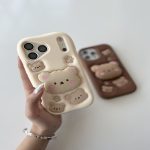 قاب عروسکی خرسی فول سیلیکون با پاپ سوکت - Image 4