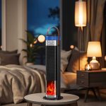 فن هیتر و دستگاه بخور سرد طرح شومینه مدل HQN218-28QD - Image 8