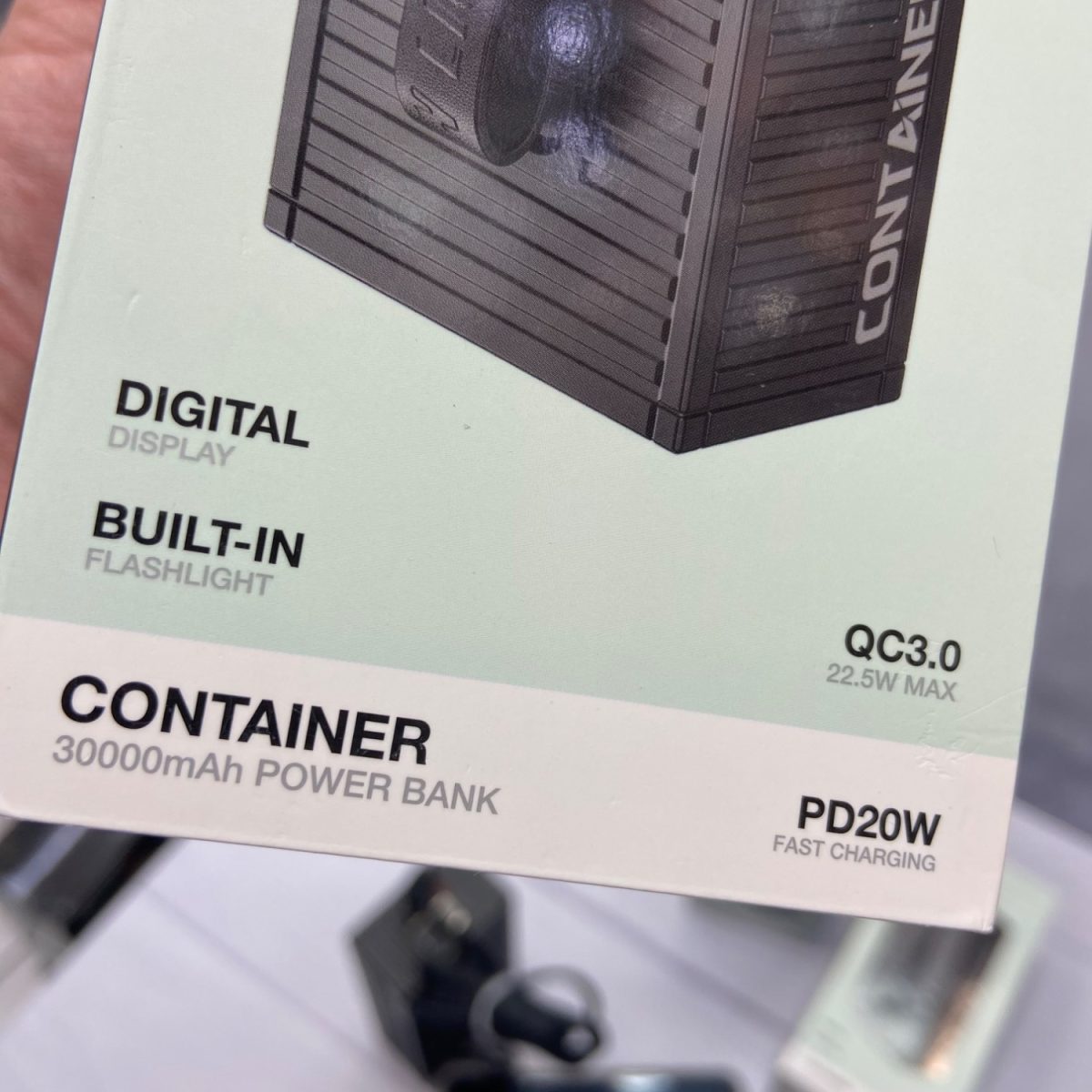 پاوربانک 22.5 وات گرین لاین مدل container ظرفیت 30000 - Image 15