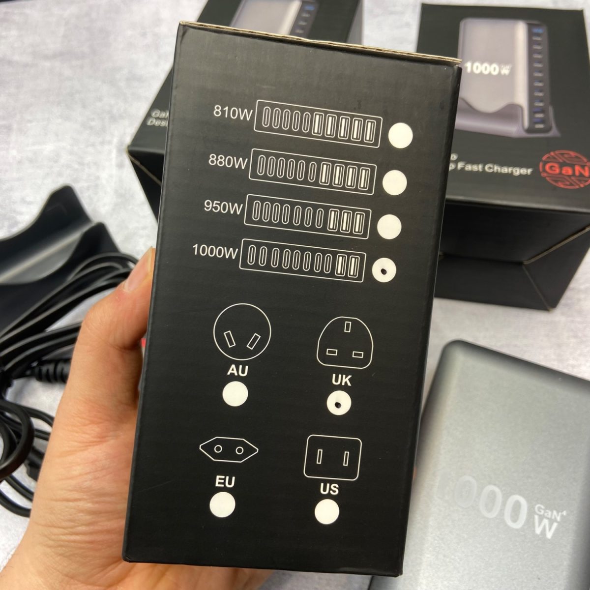 شارژر رومیزی 140 وات 10 پورت مدل MH_1000W - Image 8